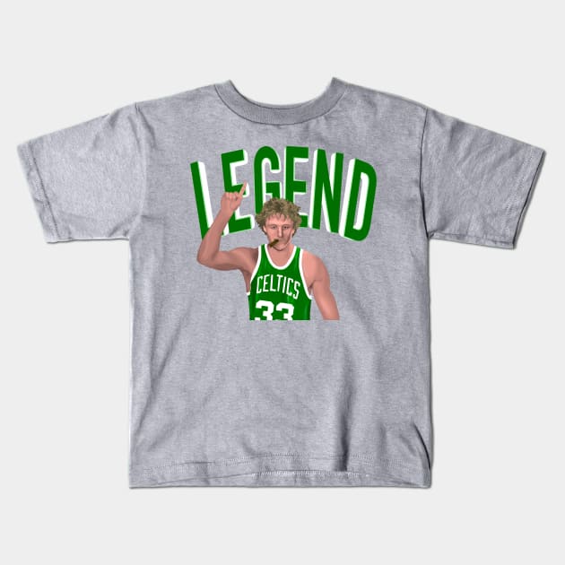 Larry “Legend” Bird Kids T-Shirt by tylerockss